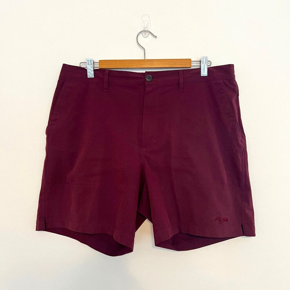 Taylor Stitch for Tracksmith - The Traverse Short in Wine Purple XL